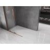 Mexen Velar L sliding shower wall Walk-in 100 x 200 cm, transparent 8 mm, rose gold - 871-100-003-03-60