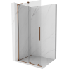 Mexen Velar L Duschwand verschiebbar Walk-in 110 x 200 cm, transparent 8 mm, Roségold - 871-110-003-03-60
