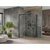Mexen Omega liuguks dušinurk 140 x 90 cm, läbipaistev, must - 825-140-090-70-00