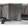 Mexen Velar L klizni paravan, klizna Walk-in 110 x 200 cm, prozirno 8 mm, ružičasto zlato - 871-110-003-03-60