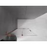 Mexen Velar L klizni paravan, klizna Walk-in 110 x 200 cm, prozirno 8 mm, ružičasto zlato - 871-110-003-03-60