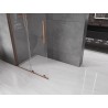 Mexen Velar L klizna stijena na uvlačenje Walk-in 120 x 200 cm, prozirna 8 mm, ružičasto zlato - 871-120-003-03-60