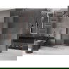 Mexen Velar L Duschwand verschiebbar Walk-in 110 x 200 cm, transparent 8 mm, Roségold - 871-110-003-03-60