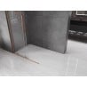 Mexen Velar L Duschwand zum Schieben Walk-in 120 x 200 cm, transparent 8 mm, gebürstetes Kupfer - 871-120-003-03-65
