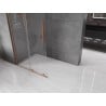 Mexen Velar L Duschwand zum Schieben Walk-in 120 x 200 cm, transparent 8 mm, gebürstetes Kupfer - 871-120-003-03-65