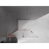 Mexen Velar L Duschwand zum Schieben Walk-in 120 x 200 cm, transparent 8 mm, gebürstetes Kupfer - 871-120-003-03-65