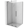Mexen Velar L Duschwand zum Schieben Walk-in 120 x 200 cm, transparent 8 mm, gebürstetes Gun Gray - 871-120-003-03-66