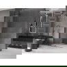 Mexen Velar L Duschwand zum Schieben Walk-in 120 x 200 cm, transparent 8 mm, gebürstetes Gun Gray - 871-120-003-03-66