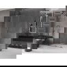 Mexen Velar L Duschwand zum Schieben Walk-in 120 x 200 cm, transparent 8 mm, gebürstetes Gun Gray - 871-120-003-03-66