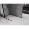 Mexen Velar L drsna tuš pregrada Walk-in 100 x 200 cm, prozorna 8 mm, črna - 871-100-003-03-70