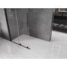 Mexen Velar L drsna tuš pregrada Walk-in 100 x 200 cm, prozorna 8 mm, črna - 871-100-003-03-70