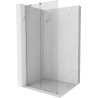 Mexen Velar L Duschwand zum Schieben Walk-in 120 x 200 cm, transparent 8 mm, gebürsteter Nickel - 871-120-003-03-97