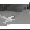 Mexen Velar L Duschwand zum Schieben Walk-in 120 x 200 cm, transparent 8 mm, gebürsteter Nickel - 871-120-003-03-97