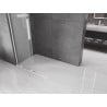 Mexen Velar L ścianka prysznicowa rozsuwana Walk-in 100 x 200 cm, szron 8 mm, biała - 871-100-003-33-20