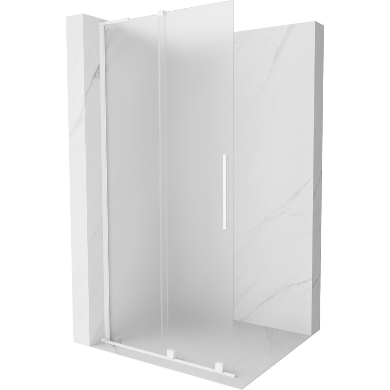 Mexen Velar L Walk-in duši seinale avanev 100 x 200 cm, karestatud 8 mm, valge - 871-100-003-33-20