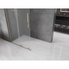 Mexen Velar L ścianka prysznicowa rozsuwana Walk-in 90 x 200 cm, szron 8 mm, złota - 871-090-003-33-50