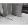 Mexen Velar L klizna vrata za tuš Walk-in 100 x 200 cm, matirano staklo 8 mm, zlatna - 871-100-003-33-50