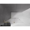 Mexen Velar L ścianka prysznicowa rozsuwana Walk-in 100 x 200 cm, szron 8 mm, złota - 871-100-003-33-50