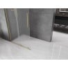 Mexen Velar L dušinurk liuguks Walk-in 90 x 200 cm, matt 8 mm, kuldse harjatud viimistlusega - 871-090-003-33-55