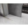 Mexen Velar L ścianka prysznicowa rozsuwana Walk-in 100 x 200 cm, szron 8 mm, złota szczotkowana - 871-100-003-33-55