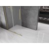 Mexen Velar L ścianka prysznicowa rozsuwana Walk-in 100 x 200 cm, szron 8 mm, złota szczotkowana - 871-100-003-33-55