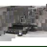 Mexen Velar L Duschwand verschiebbar Walk-in 120 x 200 cm, Frostglas 8 mm, gebürstetes Gold - 871-120-003-33-55