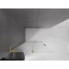 Mexen Velar L ścianka prysznicowa rozsuwana Walk-in 120 x 200 cm, szron 8 mm, złota szczotkowana - 871-120-003-33-55