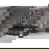 Mexen Velar L Duschwand verschiebbar Walk-in 120 x 200 cm, Frostglas 8 mm, gebürstetes Gold - 871-120-003-33-55