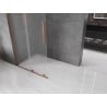 Mexen Velar L ścianka prysznicowa rozsuwana Walk-in 100 x 200 cm, szron 8 mm, różowe złoto - 871-100-003-33-60
