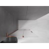 Mexen Velar L lükand dušisein Walk-in 100 x 200 cm, matt 8 mm, roosakuld - 871-100-003-33-60