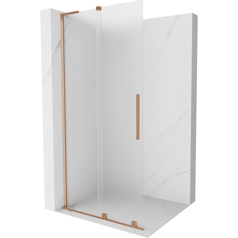Mexen Velar L liuglev dušisein Walk-in 120 x 200 cm, jäätunud 8 mm, harjatud vask - 871-120-003-33-65