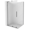 Mexen Velar L schuifbare douchewand Walk-in 120 x 200 cm, matglas 8 mm, geborsteld geweergrijs - 871-120-003-33-66