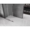 Mexen Velar L ścianka prysznicowa rozsuwana Walk-in 100 x 200 cm, szron 8 mm, gun gray szczotkowany - 871-100-003-33-66