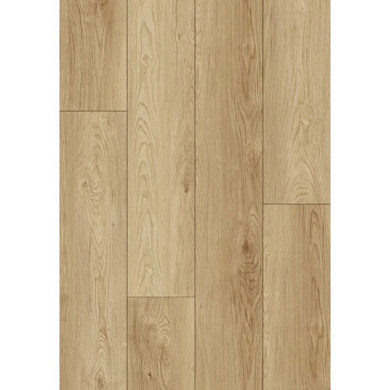 Mexen Anniston vinyl panel sample 1240 x 182 mm SPC 6.5 mm, IXPE underlay 1.5 mm, 4 V-Groove, Oak - F1038-S