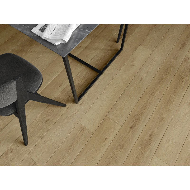 Mexen Anniston échantillon de panneaux vinyle 1240 x 182 mm SPC 6,5 mm, sous-couche IXPE 1,5 mm, 4 V-Fuge, Chêne - F1038-S