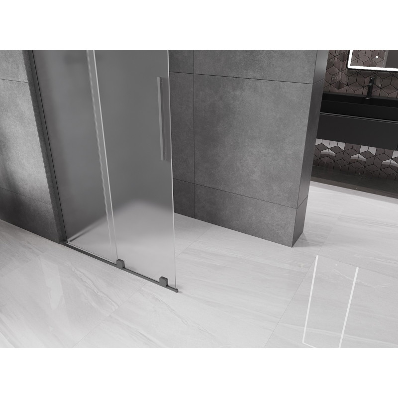 Mexen Velar L libisev dušisein Walk-in 100 x 200 cm, jäätunud 8 mm, relvmetall - 871-100-003-33-95