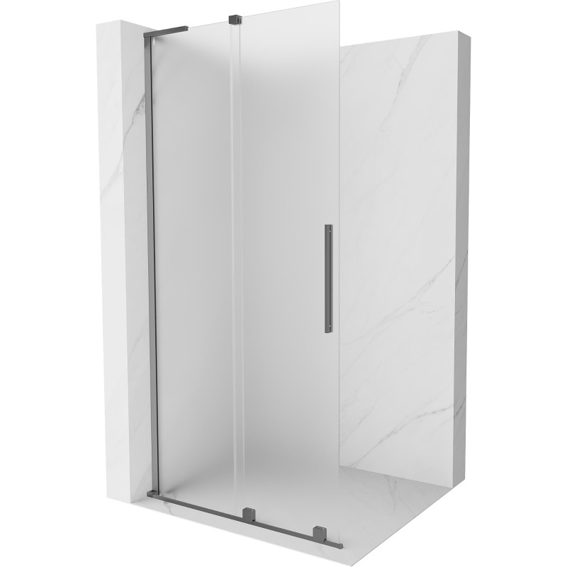 Mexen Velar L libisev dušisein Walk-in 100 x 200 cm, jäätunud 8 mm, relvmetall - 871-100-003-33-95