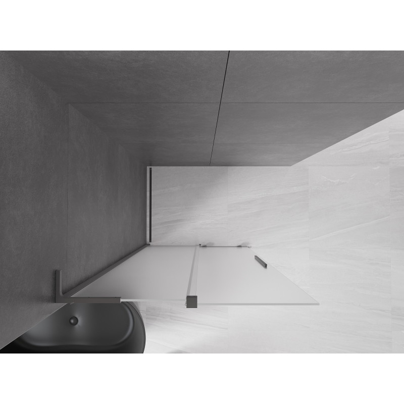 Mexen Velar L libisev dušisein Walk-in 100 x 200 cm, jäätunud 8 mm, relvmetall - 871-100-003-33-95