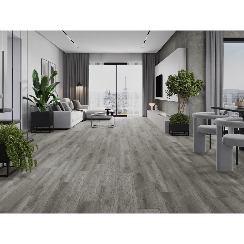 Mexen Claremont uzorak vinilnih ploča SPC 6,5 mm, podloga IXPE 1,5 mm, 4 V-Fuga, Hrast - F1039-S