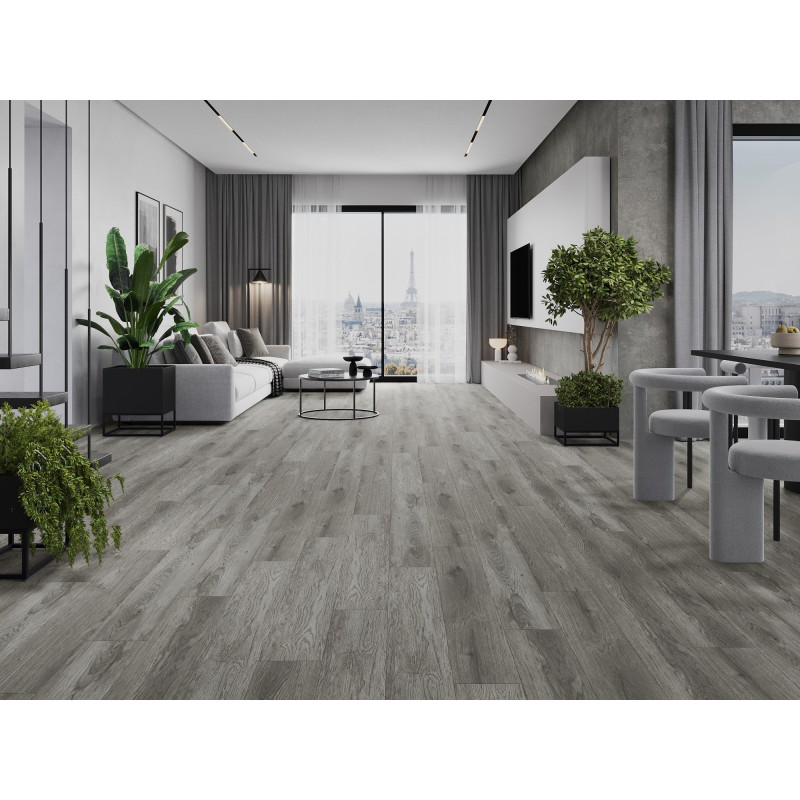 Mexen Claremont vzorec vinilnih plošč SPC 6,5 mm, podlaga IXPE 1,5 mm, 4 V-utor, hrast - F1039-S