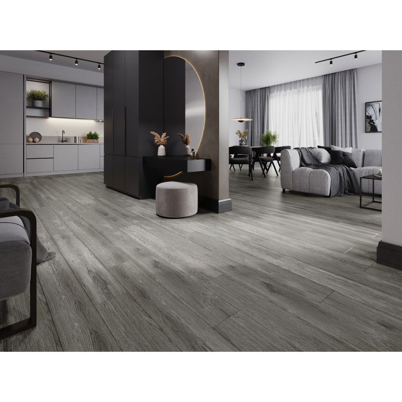 Mexen Claremont campione di pannelli vinilici SPC 6,5 mm, sottofondo IXPE 1,5 mm, 4 V-Fuga, Rovere - F1039-S