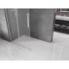 Mexen Velar L paroi de douche coulissante Walk-in 120 x 200 cm, givre 8 mm, nickel brossé - 871-120-003-33-97