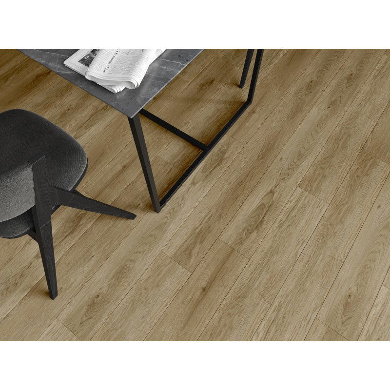 Mexen Manhattan campione di pannelli vinilici SPC 6,5 mm, sottostrato IXPE 1,5 mm, 4 V-Fuga, Rovere - F1041-S