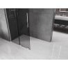 Mexen Velar L Sliding Walk-in Shower Wall 110 x 200 cm, Graphite 8 mm, Chrome - 871-110-003-43-01