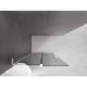 Mexen Velar L Klizna stijenka za tuš Walk-in 100 x 200 cm, grafit 8 mm, bijela - 871-100-003-43-20