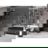 Mexen Velar L Duschwand schiebbar Walk-in 120 x 200 cm, graphit 8 mm, weiß - 871-120-003-43-20