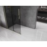 Mexen Velar L Klizni tuš zid Walk-in 90 x 200 cm, grafit 8 mm, zlatna - 871-090-003-43-50