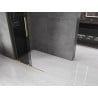 Mexen Velar L klizna stijena Walk-in 100 x 200 cm, grafit 8 mm, četkano zlato - 871-100-003-43-55