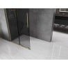 Mexen Velar L klizna stijena Walk-in 100 x 200 cm, grafit 8 mm, četkano zlato - 871-100-003-43-55
