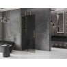 Mexen Velar L klizna stijena Walk-in 100 x 200 cm, grafit 8 mm, četkano zlato - 871-100-003-43-55